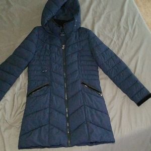 Preston & York Navy Blue Coat with Black Velvet